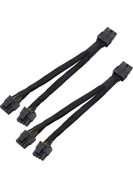 2 Adet Gpu Pcıe 8 Pin Dişi Çift 2x 8 Pin (6+2) Erkek Pcı Express Adaptör Örgülü Y-Splitter Uzatma Kablosu, 20 cm (Yurt Dışından) fırsatları