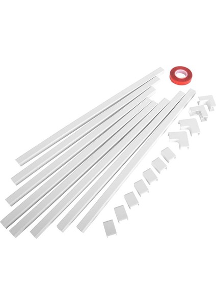 Tek Kablo Kanalı Kablo Kapatıcı - Cmc-03 Kablo Kapağı Duvar Kablo Yönetim Sistemi - 125 Inç Kablo Gizleyici Yuvarlanma Kiti (Yurt Dışından)