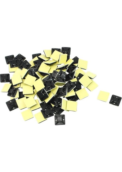 100 Adet Kendinden Yapışkanlı Kablo Bağı Montaj Tabanı Tutucu 20 x 20 x 6mm (Yurt Dışından) fiyatları