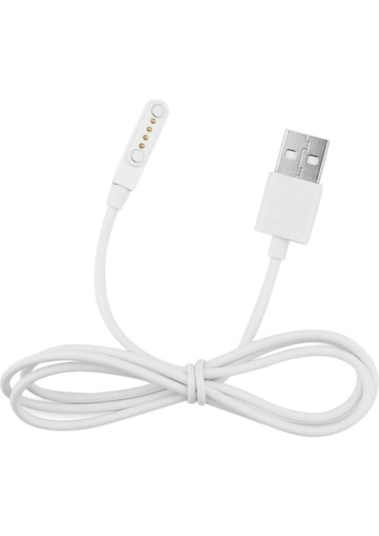 Manyetik Şarj Cihazı USB 2.0 Şarj Kablosu Kablosu Güç 4 Pin Akıllı Saat KW88 (Yurt Dışından)