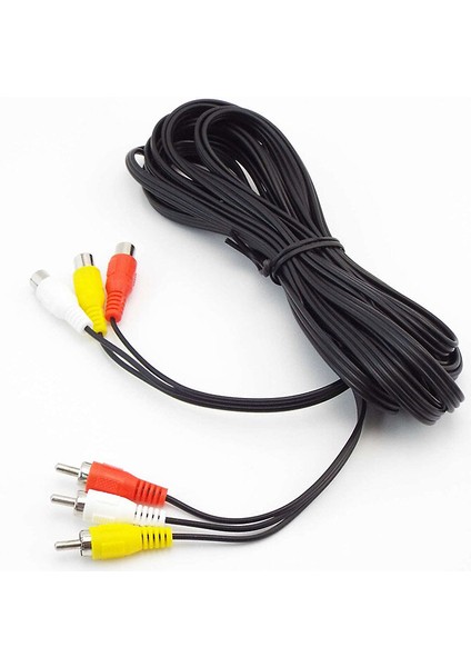 Ayak Koltuk 0.5m 1m 3m 5m 3 Rca Erkek 3 Rca Dişi 3rca Mf Video Kablosu Konnektörleri Av Hattı Uzatma Kablosu Adaptörü (Yurt Dışından)