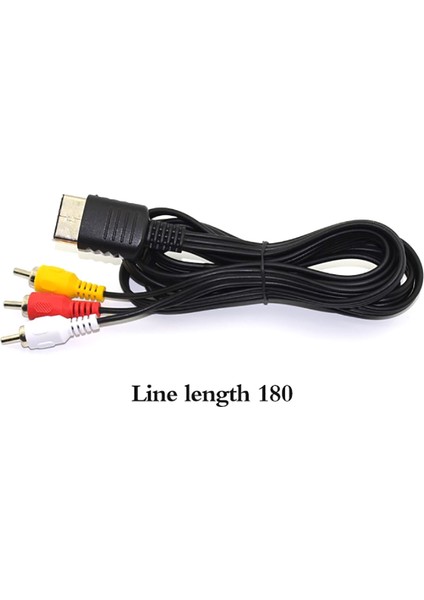 1.8 M Kompozit Av Ses Video Tv Adaptör Kablosu Nikel Kaplama Fiş Oyun Kablosu Sega Dreamcast Rca Kablosu (Yurt Dışından)