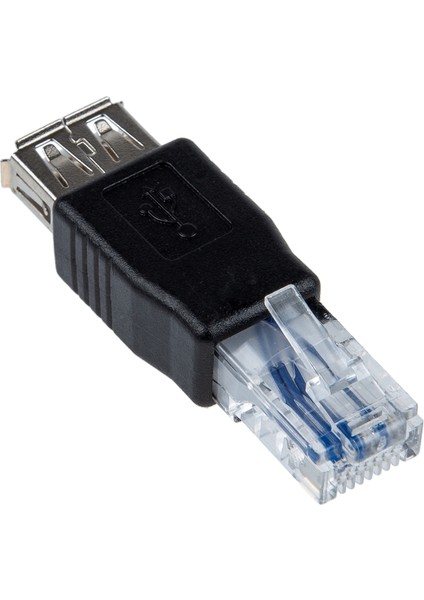 Dişi USB A - Erkek Ethernet RJ45 Fiş Adaptörü Yeni (Yurt Dışından)