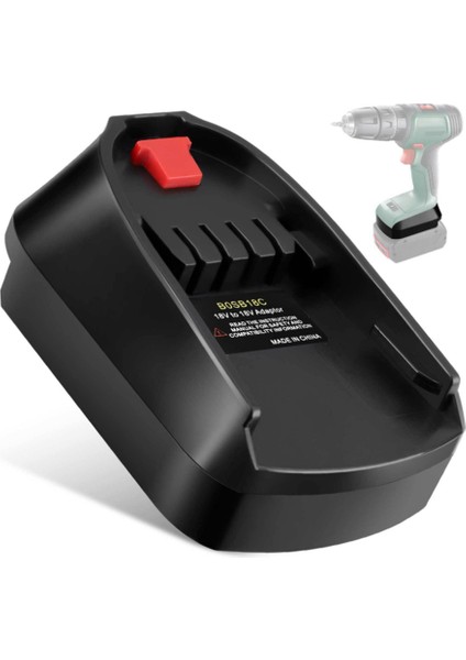 Bosch 18V Akülü Elektrikli El Aleti Için-1 x BOSB18C Adaptör Dönüştürücü-Siyah (Yurt Dışından)