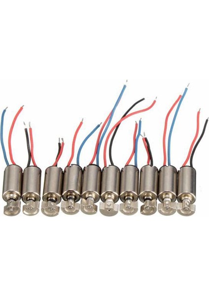 10 Adet Mini Cep Telefonu Çekirdeksiz Titreşim Motoru 4X8MM Dc 1.5-3 V Rc Oyuncaklar (Yurt Dışından)