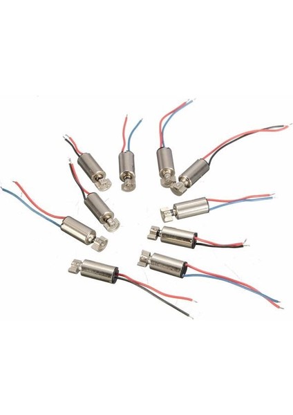 10 Adet Mini Cep Telefonu Çekirdeksiz Titreşim Motoru 4X8MM Dc 1.5-3 V Rc Oyuncaklar (Yurt Dışından)