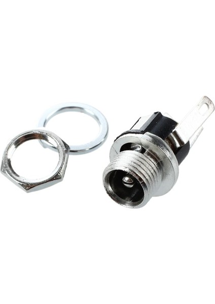 Adet 5.5mmx2.1mm Dc Jack Soket Dişi Panel Montaj Konnektörü (Yurt Dışından)
