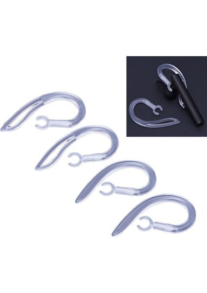 5/6/7/8/9/10MM Şeffaf Bluetooth Kulaklık Silikon Kulaklık Kulak Kancası Döngü Klipler (Yurt Dışından)