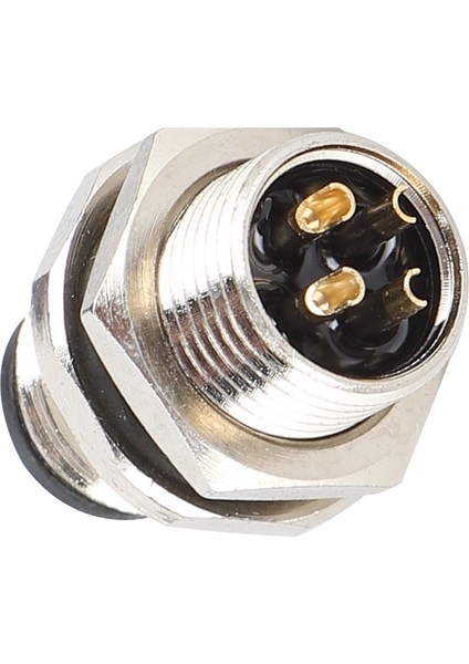 Pirinç Panel Montajlı Soket Konnektörü M12 IP67 4pin Fiş AC/DC250V 4A (Yurt Dışından)