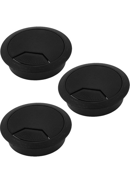 60MM Bilgisayar Masası Masa Grommet Kablo Bağlantı Noktası Tel Delik Kapağı 3 Adet (Yurt Dışından)