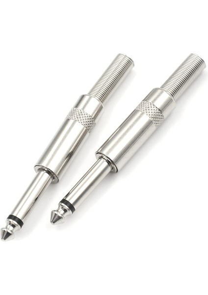 Adet 6.35MM Erkek Fiş 6.5mm Konnektör Mono Ses Fişi Jakı Mikrofon Fişi (Yurt Dışından) fiyatları