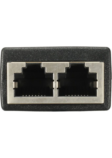 Bağlantı Noktalı RJ45 Ayırıcı Adaptör Lan Ağ Ethernet Genişletici Konnektör Fişi Lotu 1 Adet - Siyah (Yurt Dışından)