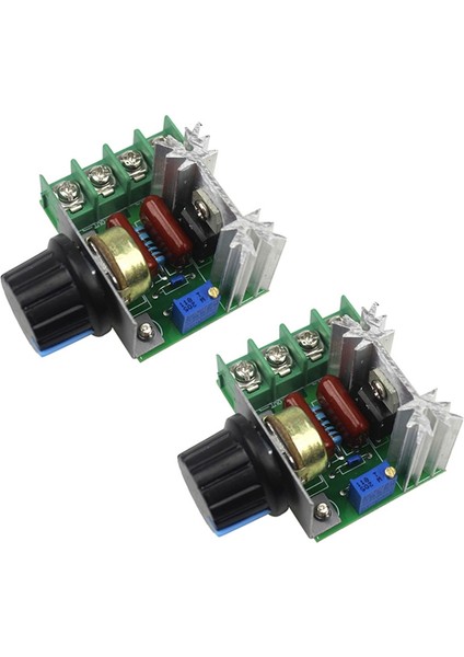 Ac Motor Için 2 Adet Hız Kontrol Cihazı Ac 220V 2000W Tristör Motor Hız Kontrolü Ayarlanabilir Güç Kontrol Cihazı (Yurt Dışından) fiyatları