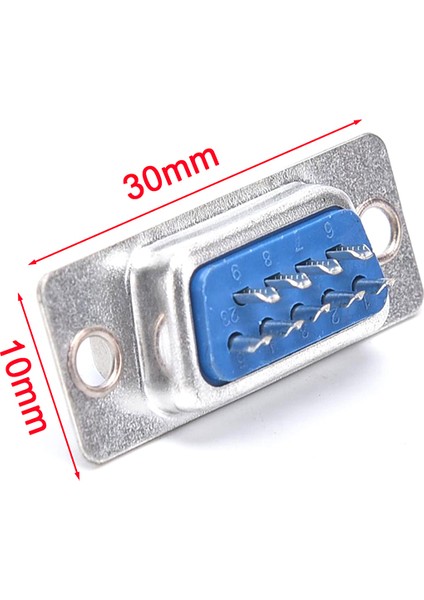 10 Adet RS232 Seri Bağlantı Noktası Konektörü Db9 Dişi Soket Fiş Konnektörü 9pin Adaptör Jing (Yurt Dışından)