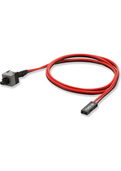 Adet 50 cm 2 Pin Sw Pc Güç Kablosu Açma/kapama Düğmesi Bilgisayar Kasası Anahtarı Tel (Yurt Dışından) fırsatları