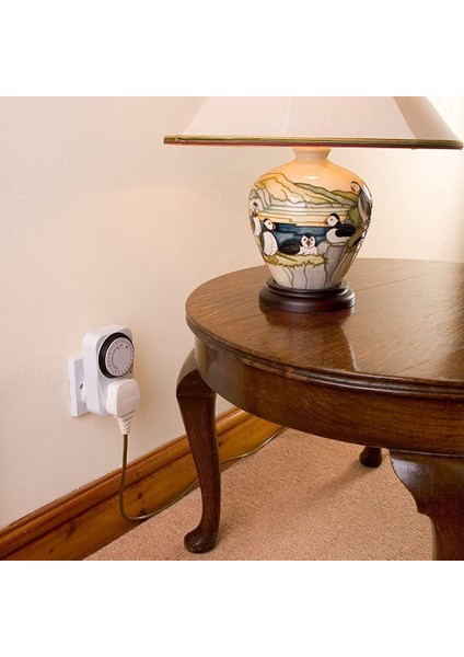 24 Saatlik Bölümlü Zamanlayıcı Anahtarı-Enerji Tasarrufu Fişi Zamanlayıcı Soket Kiti-Programlanabilir Zaman Kontrol Cihazı ile 3 Pimli Fiş Ingiltere Fişi (Yurt Dışından) fırsatları