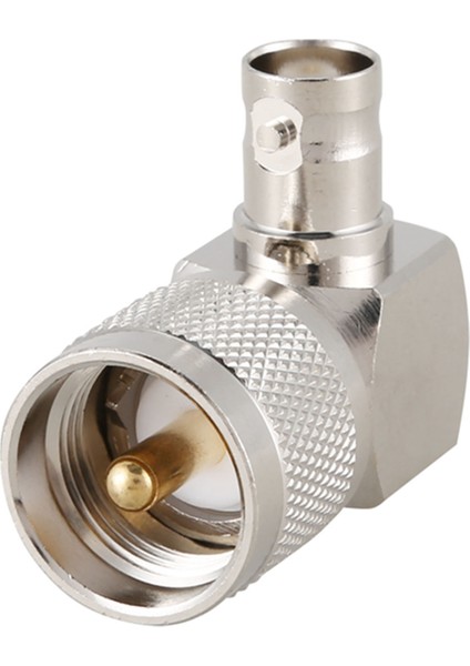 Uhf PL259 PL-259 Erkek - Bnc Dişi Dik Açılı Rf Adaptör Konnektörü, Galaktik (Yurt Dışından)