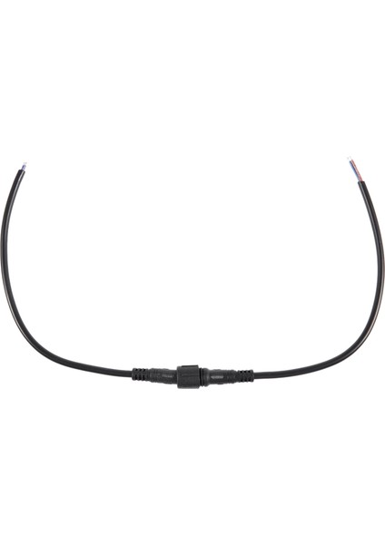 Erkek Dişi Fiş 2 Pin LED Su Geçirmez Konnektör Kablosu Siyah (Yurt Dışından)