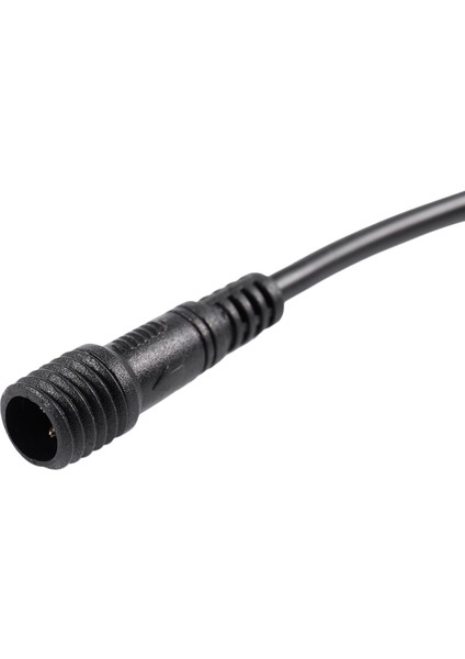 Erkek Dişi Fiş 2 Pin LED Su Geçirmez Konnektör Kablosu Siyah (Yurt Dışından)