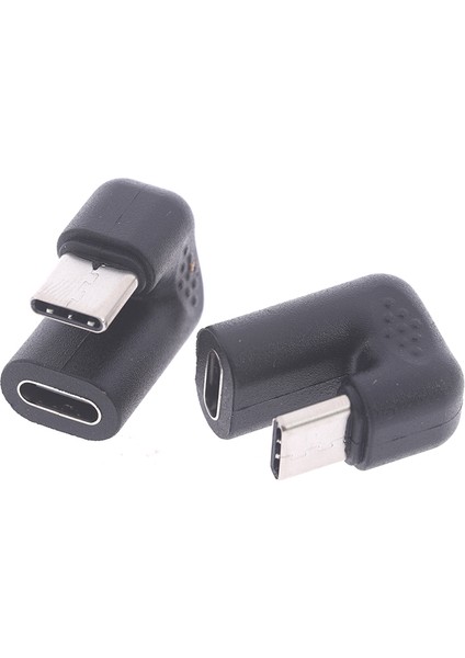 180 Derece Sağ Açı USB 3.1 Tip C Erkek - Dişi Usb-C Dönüştürücü Adaptör (Yurt Dışından)