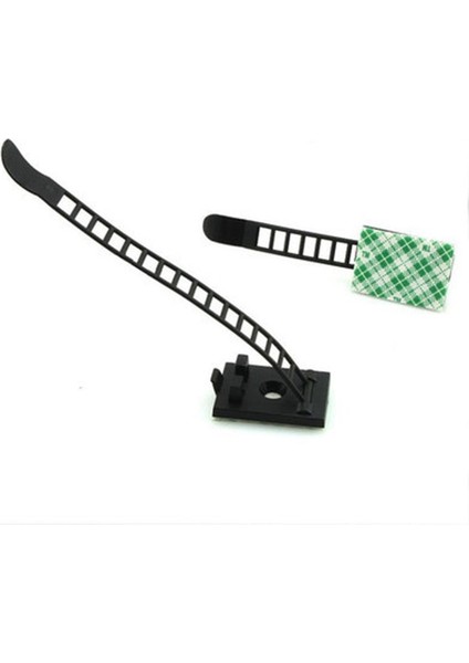 20 Adet Siyah Yapışkan Ayarlanabilir Tel Bağları Kablo Klipsleri Kelepçe Plastik Kendinden Yapışkanlı Kablo Bağları Sabit Tutucu Klipler (Yurt Dışından) fiyatları