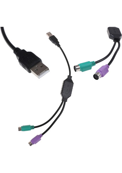 USB Erkek Ps/2 Ps2 Dişi Dönüştürücü Kablo Kordonu Klavye Fare Adaptörü (Yurt Dışından)