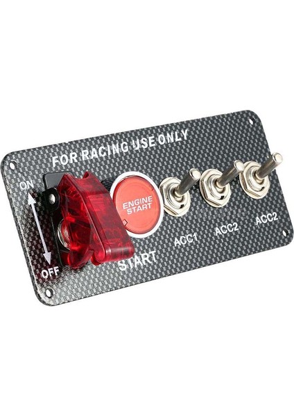 12V Araba Kontak Anahtarı Ene Başlat Butonu 3 Geçiş Yarış Paneli (Yurt Dışından)