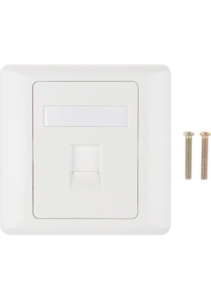 86 Tip Tek Bağlantı Noktalı RJ45 Duvar Düz Yüz Plakası Ethernet Ağ Soket Paneli Jing (Yurt Dışından)