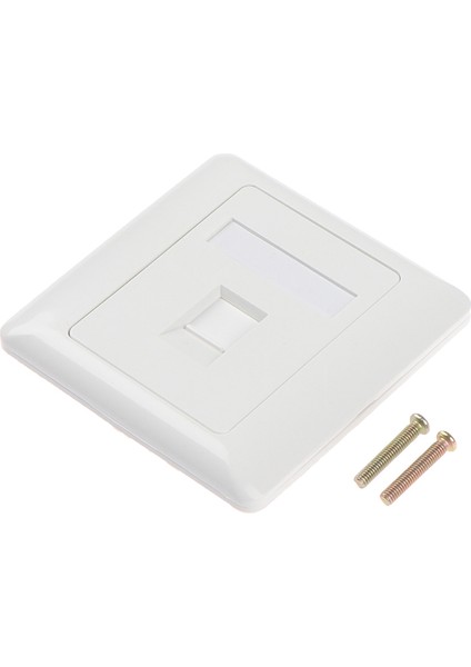 86 Tip Tek Bağlantı Noktalı RJ45 Duvar Düz Yüz Plakası Ethernet Ağ Soket Paneli Jing (Yurt Dışından)