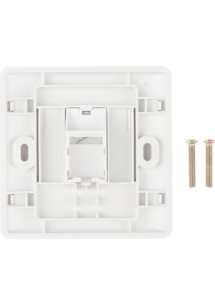 86 Tip Tek Bağlantı Noktalı RJ45 Duvar Düz Yüz Plakası Ethernet Ağ Soket Paneli Jing (Yurt Dışından)