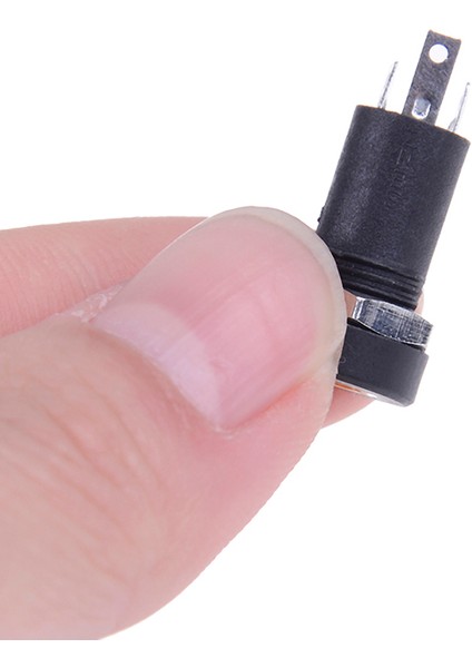 Adet 3.5mm Ses Jak Soketi 3 Kutuplu Siyah Stereo Lehim Paneli Montajlı Somunlar (Yurt Dışından)