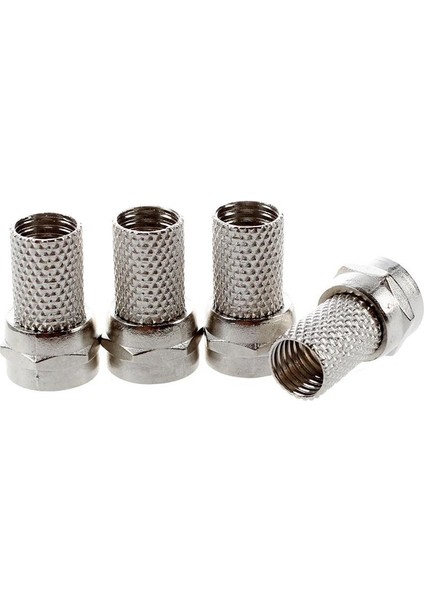 Twist-On Rg6 Rg-6 F Tv Konektörü Sıkma Yok 10'lu Paket (Yurt Dışından)