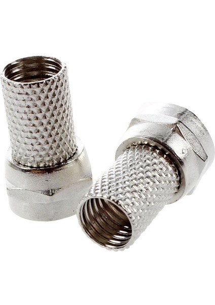 Twist-On Rg6 Rg-6 F Tv Konektörü Sıkma Yok 10'lu Paket (Yurt Dışından)