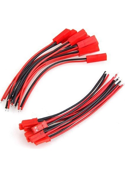 50 Çift 10 cm Jst Konnektör Fiş Kablosu Erkek + Dişi Rc Için, Jst Kablolu Fiş Çifti (Yurt Dışından)