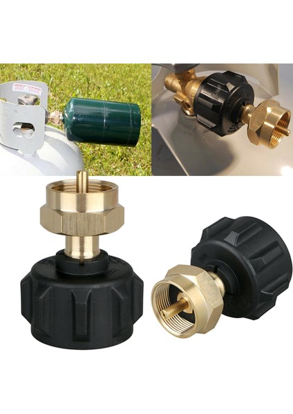 Propan Dolum Adaptörü Lp Gaz 1 Lb Silindir Tank Bağlayıcı Şişeler Isıtıcı Kapağı (Yurt Dışından)