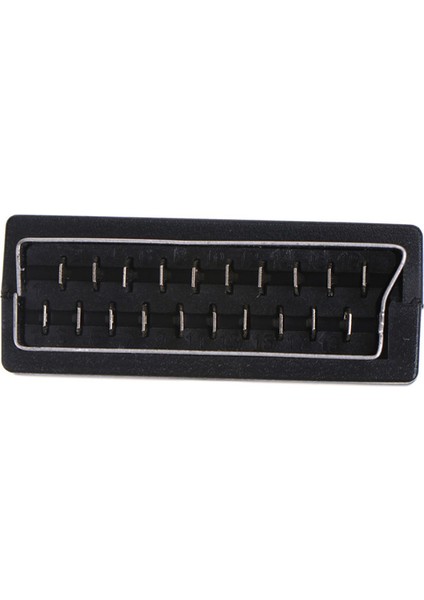 Gümüş Scart - 3 Rca Kompozit Fono Adaptör Dönüştürücü + Giriş / Çıkış Anahtarı (Yurt Dışından)