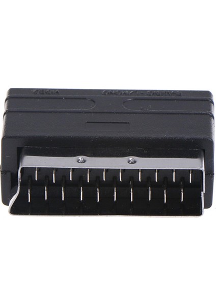 Gümüş Scart - 3 Rca Kompozit Fono Adaptör Dönüştürücü + Giriş / Çıkış Anahtarı (Yurt Dışından)