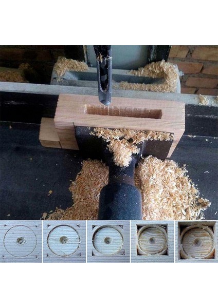 3712 Kare Delik Zıvana Açma Ahşap Matkap Ucu 12 mm