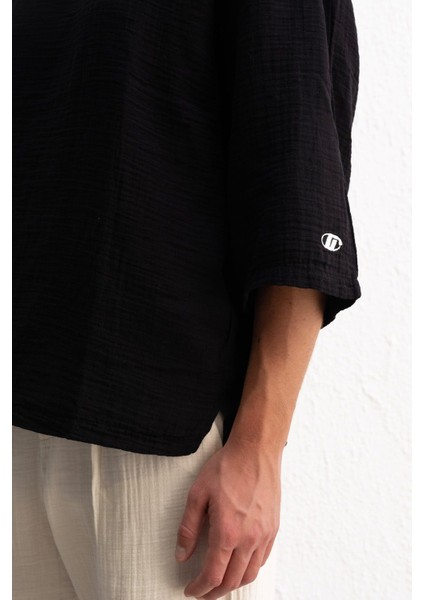 Fakir Kol Müslin Kumaş Erkek T-Shirt fırsatları