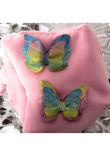 Işıltılı Kelebek Detaylı Pens Toka