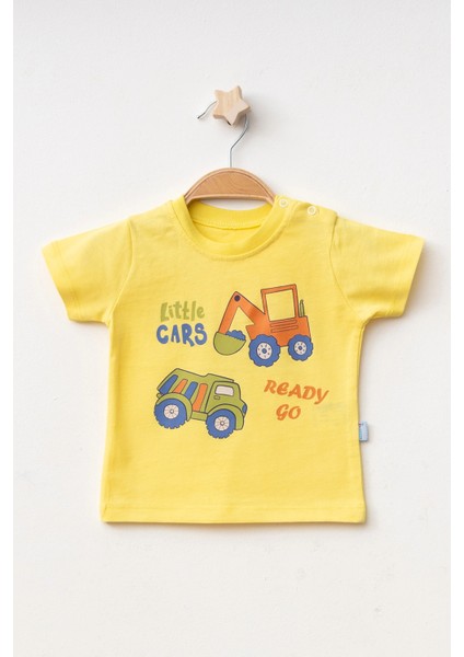 Little Cars Baskılı Erkek Bebek Tişört 2009