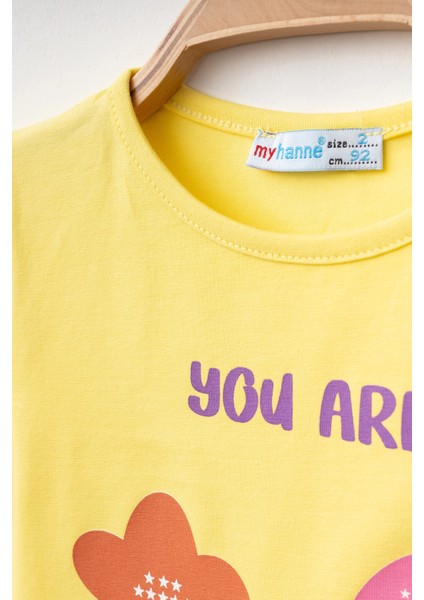 You Are Baskılı Kız Tişört 50151 modelleri