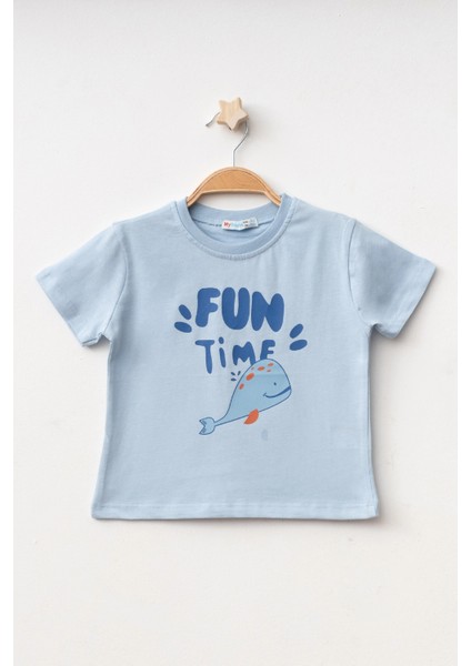 Fun Time Baskılı Erkek Tişört 50102