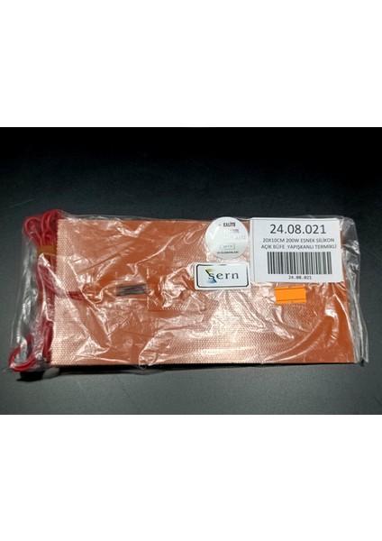 Esnek Silikon Açık Büfe 20X10CM Yapışkanlı Termikli Isıtıcı Rezistans 200W R1083 fiyatları