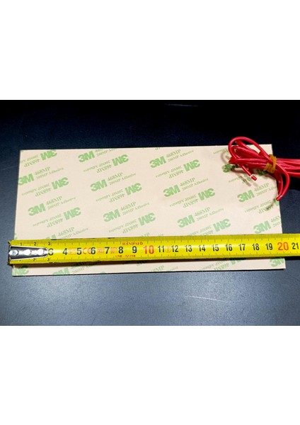 Esnek Silikon Açık Büfe 20X10CM Yapışkanlı Termikli Isıtıcı Rezistans 200W R1083 modelleri