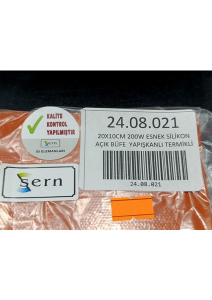 Esnek Silikon Açık Büfe 20X10CM Yapışkanlı Termikli Isıtıcı Rezistans 200W R1083 indirimleri