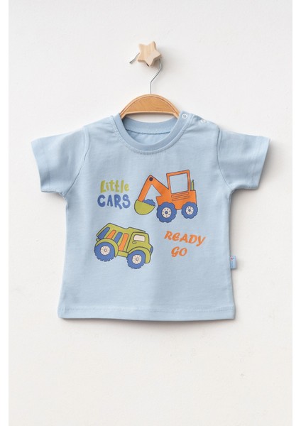 Little Cars Baskılı Erkek Bebek Tişört 2009