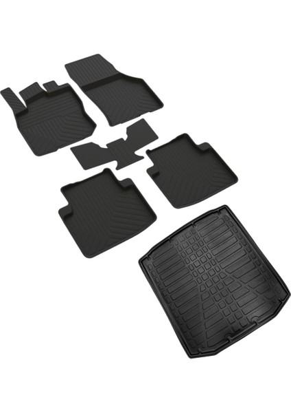 Skoda Superb Ferrous 4d Havuzlu Kauçuk Paspas ve 3D Bagaj Havuzu 2024 ve Üstü