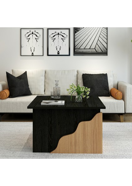 Inarch Dizayn S0010 Style Orta Sehpa Ahşap Siyah/safir Meşe fiyatları