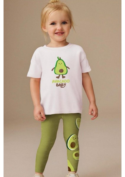 Avakodo Baby Kız Çocuk Pamuklu Taytlı takım - Yeşil fiyatları